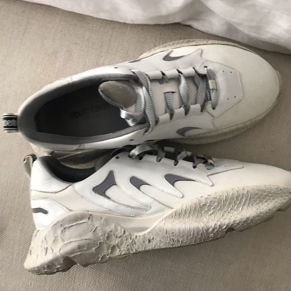 Men Roberto Cavilli white sneakers size 10 - Picture 2 of 7